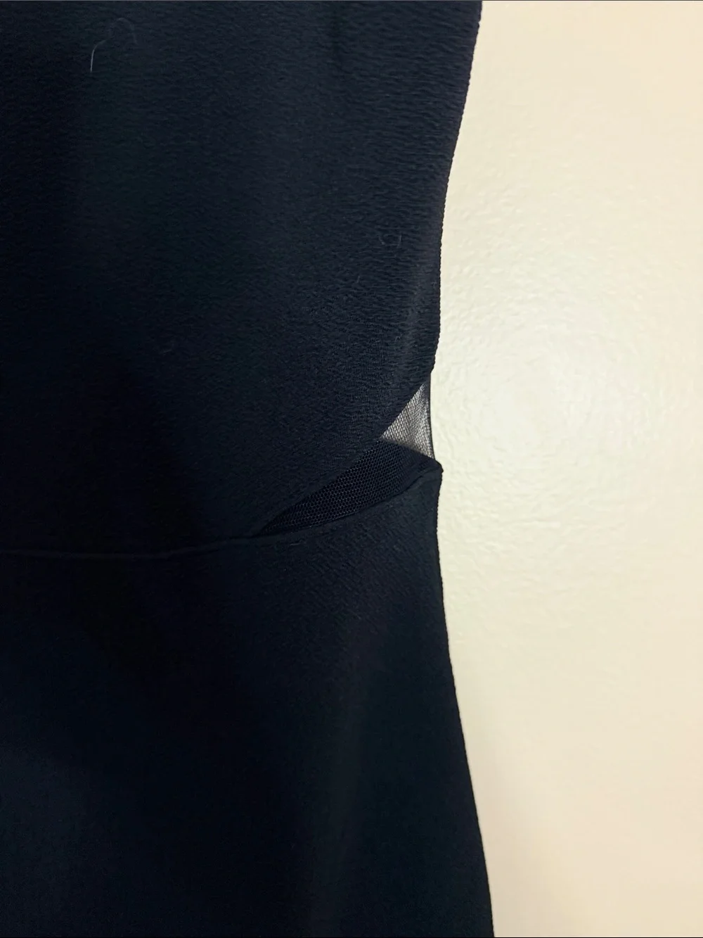 The Children's Place Black Sleeveless Mesh-Panel Fit & Flare Dress